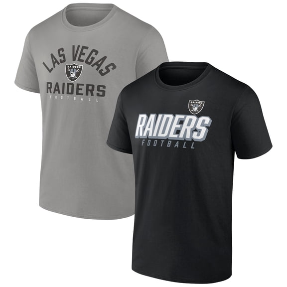 Men's Black/Silver Las Vegas Raiders Player Pack T-Shirt Combo Set