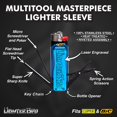 thumbnail image 2 of Estuche para encendedor multiherramienta LighterBro Blue Steel Inoxidable, 2 of 7