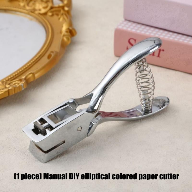 CEORPER Metal Oval Shaped Craft Hole Puncher Punch Tool For Smooth Accurate Cutting