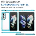 thumbnail image 2 of TECH CIRCLE For Galaxy Z Fold 4 Case,[Non-Yellowing][Supports Wireless Charging] Slim Thin Shockproof Transparent Bumper Cover Full Body Protective Clear Case for Samsung Galaxy Z Fold 4 7.6",Skyblue, 2 of 7