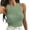 Army Green, variant on CFLVAEK Tank Tops for Women Ribbed Round Neck Fit Shirts Casual Sleeveless Summer Vacation Tank Top Solid Color Basic Shirt Beige M