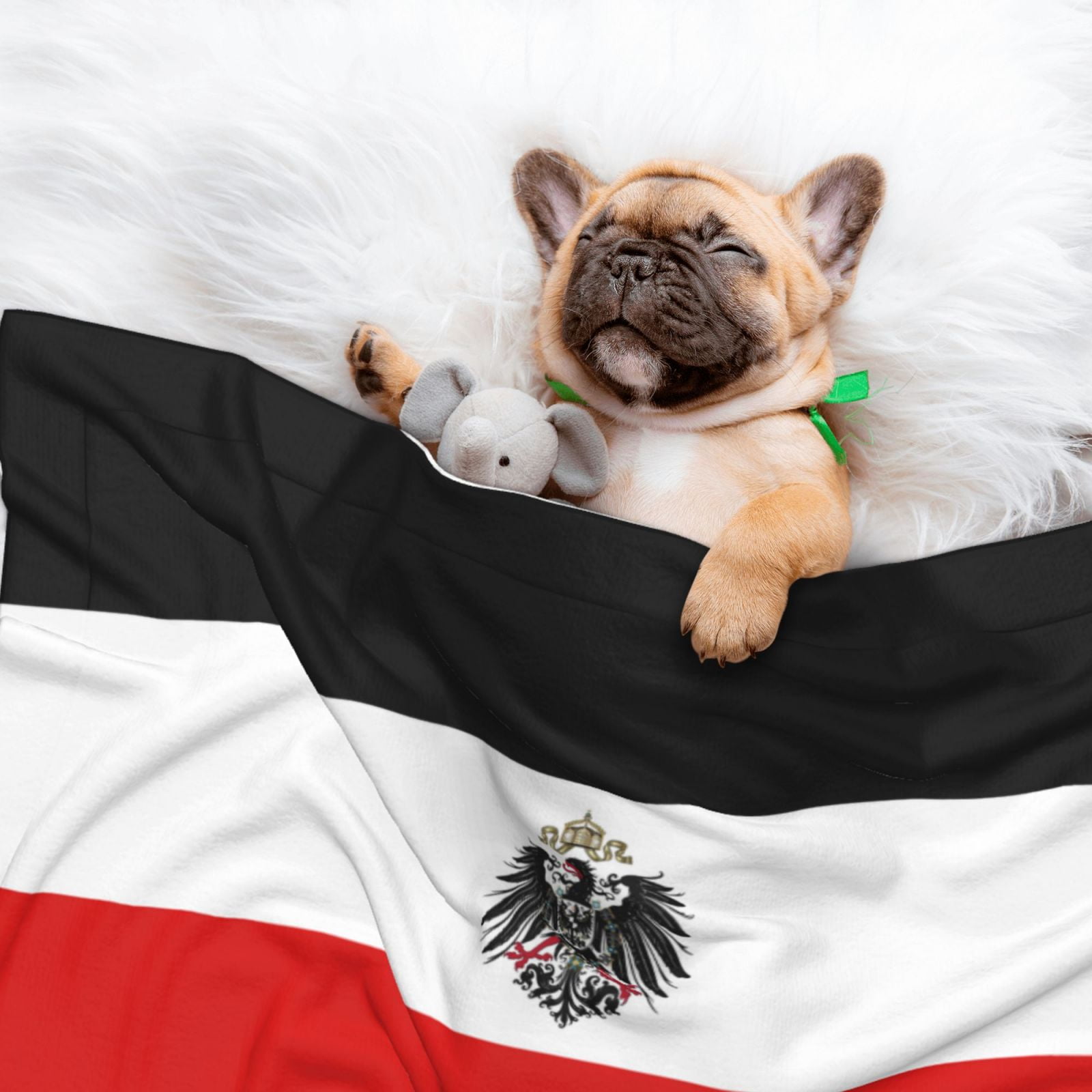Flannel Throw Dog Blanket Flag Of The German Empire Soft Warm Print Pet Blankets for Small Dog Cat Puppy