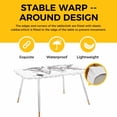 thumbnail image 4 of Nautical Map Table Cloths for 8 Foot Rectangle Tables, Coastal Vintage Ocean Map Compass Patio Waterproof Elastic Fitted Tablecloths, Washable Rectangular Table Cover for Camping, 4 of 8