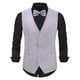 thumbnail image 1 of pstuiky Camiseta sin mangas para hombre, Blusa sin mangas con cuello en V, botones y pajarita con bolsillos estampados a la moda para hombre Chaleco de hombre l, 1 of 3