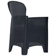 thumbnail image 3 of vidaXL 3/5/7/9 Piece Outdoor Dining Set Plastic Rattan Look Patio Multi Colors, 3 of 11