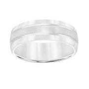 Brilliance Fine Jw Titanium Double Channel Wedding Band