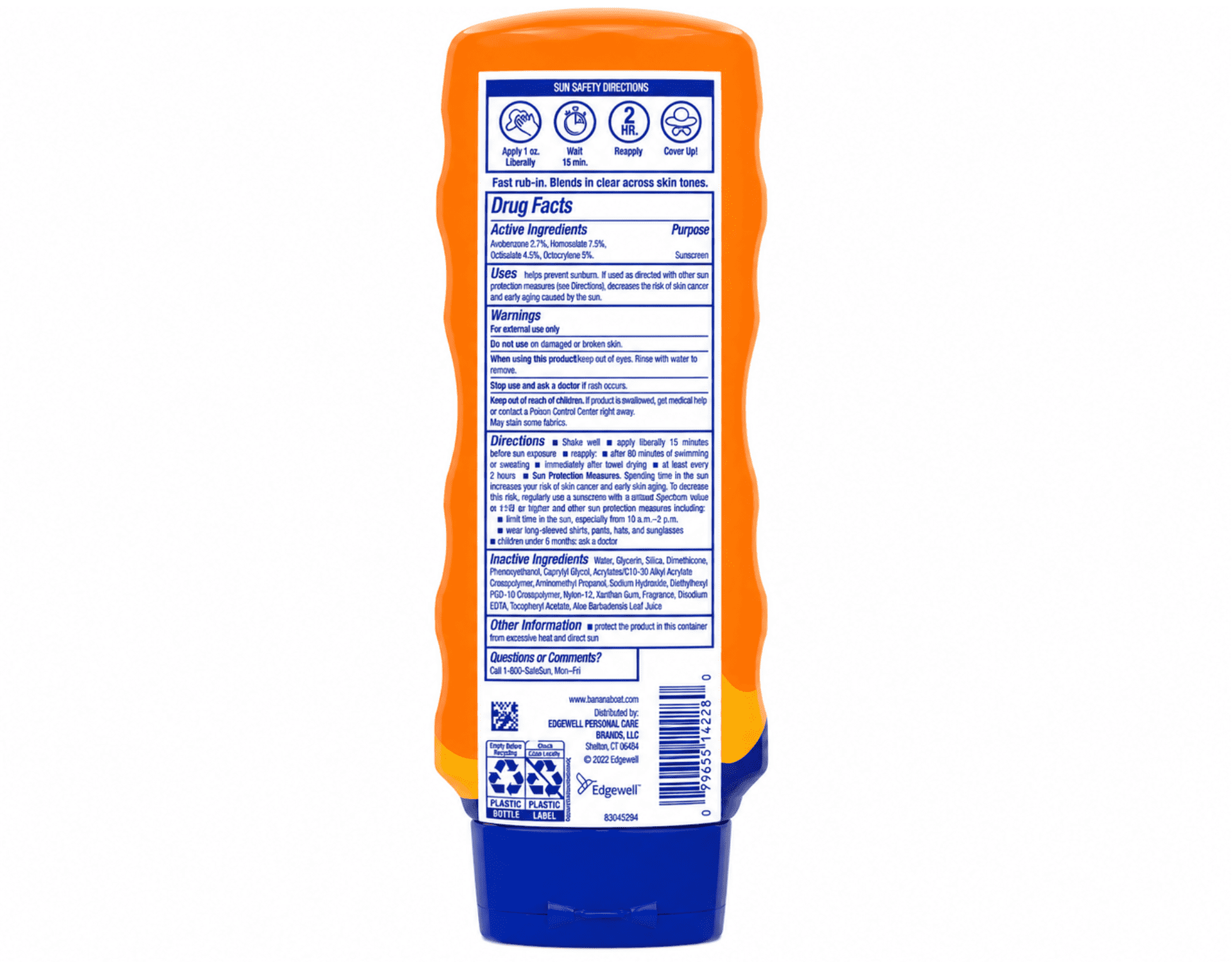 Banana Boat Sport SPF 50 Sunscreen Lotion, 10 oz 2 Pack