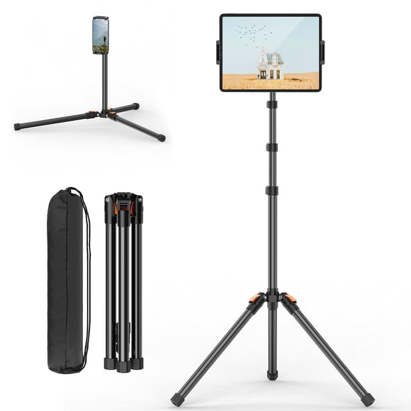 Soporte de Piso para Tablet XXZU 183 cm Ajustable con Rotación 360°