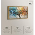 thumbnail image 2 of Fluttering on Tree I Canvas Colorful Tree Art by Art Remedy, Gold Frame, 36" x 24", 2 of 7