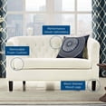 thumbnail image 3 of Modway Prospect Performance Velvet Loveseat in Ivory, 3 of 5