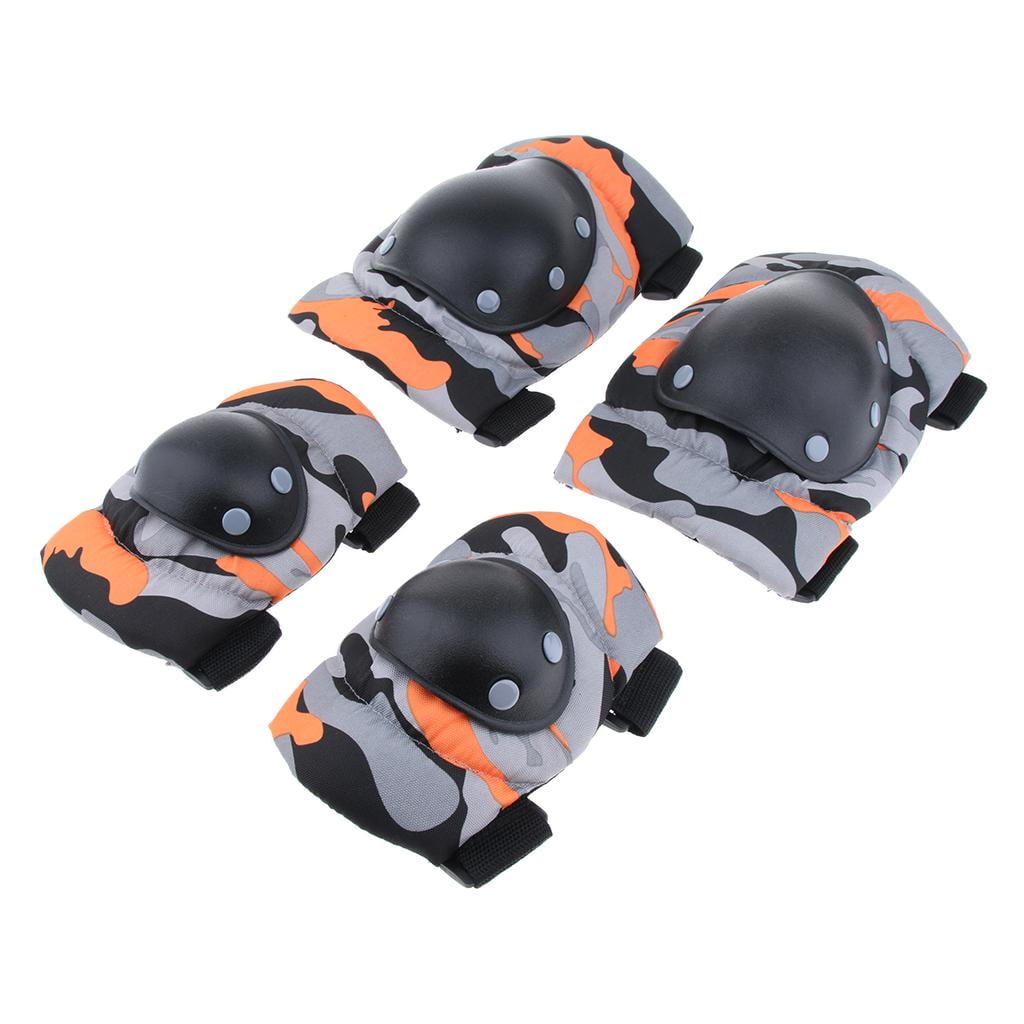 1 Piece Adult Elbow Knee Pads for Roller Skating Scooter Skateboard Climbing Cycling Accessory Orange L