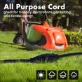 thumbnail image 3 of Cable de extensión PALARINE de 3 m, negro, impermeable, calibre 14, 15 A, UL, 3 of 7