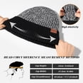 thumbnail image 5 of Winter Beanie Hat for Men Women: Warm Fleece Lined Beanie Knit Ski Stocking Cap Cuffed Cap for Cold Weather Running, 5 of 7