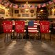 thumbnail image 1 of YiJuHui Independence Day Chair Covers Set of 4, Patriotic Memorial Day 4th of July Decorations for Home Kitchen Dining Party, Reusable Polyester Holiday Chair Back Covers, Flag Theme Party Supplies, 1 of 6