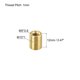 thumbnail image 2 of Adaptador de tubo hueco roscado de latón Uxcell de 12 mm de largo, conector acoplador de 5 paquetes M10 a M5, 2 of 5