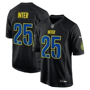 Men's Nike Black Inter Milan 2025 Soccer x NFL Game Jersey