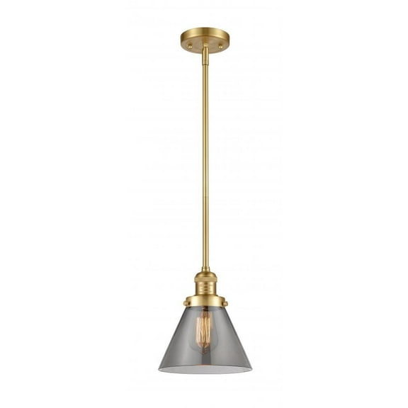 201S-SG-G43-L-LED-Innovations Lighting-X-Large Cone - 16 Inch 3.5W 1 LED Pendant  Satin Gold Finish
