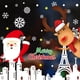 thumbnail image 3 of Adhesivos navideños para pared, pegatinas de cristal para ventana, decoración navideña para el hogar, Año Nuevo, 2021, 3 of 4
