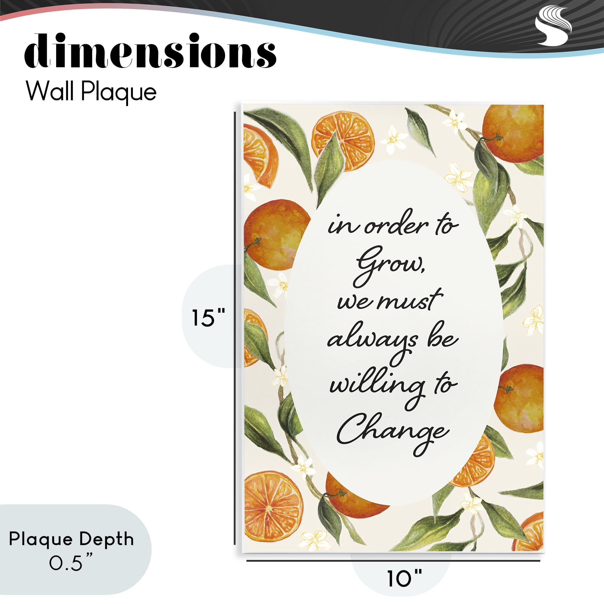Stupell Industries Willing To Change Quote Wall Plaque Art, design by Janice Gaynor