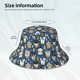 thumbnail image 3 of Balery Winter Animal Friends Sombreros para el sol para hombre y mujer, sombrero de pescador con UPF 50+, 3 of 6