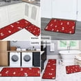 thumbnail image 5 of Red Christmas Snowman Pattern Kitchen Rugs Sets Of 2,Anti Fatigue Kitchen Mat Rugs Non Slip Washable,Decorative Kitchen Floor Mats for Kitchen,Sink,Laundry,17"X30"+17"X47", 5 of 7