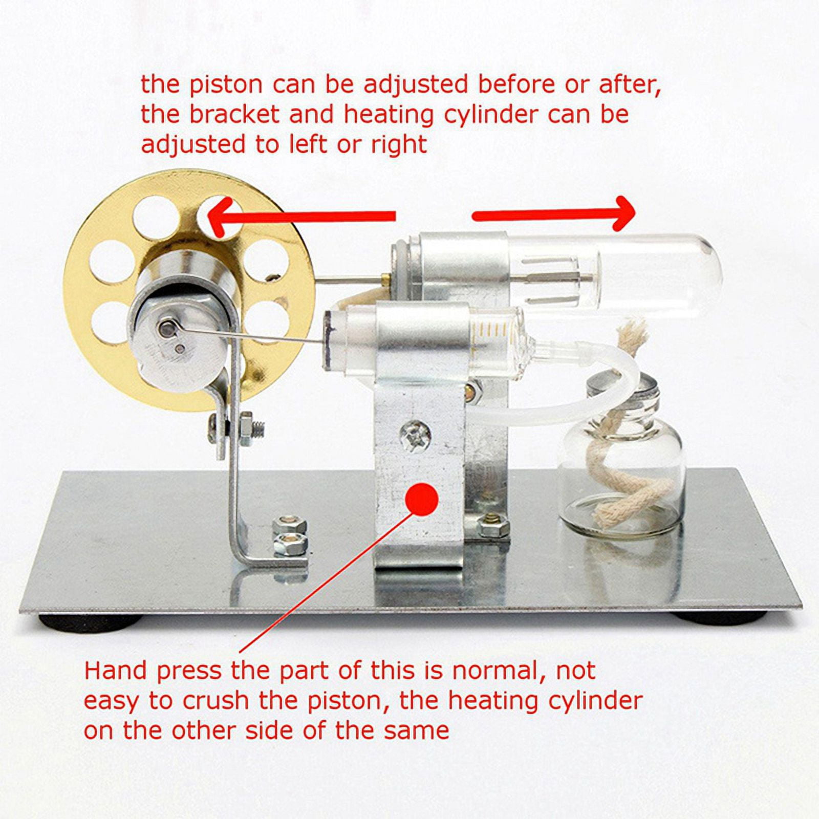 3X Stirling Engine Model Science Experiment Physics Experiment Generator Model Science and Education