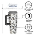 thumbnail image 4 of OBREWU Schnauzer Dogs with Paw Tumbler with Handle and Lid,Schnauzer Dogs with Paw 40oz Double Wall Vacuum Insulated Tumbler,Cups Gift for Women and Men, 4 of 7