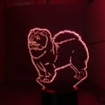 thumbnail image 6 of YSITIAN Chow Chow Dog 3D Lamp Night Light Kid Toy LED 3D Touch Table Lamp 7 Colors Flashing LED Light Christmas Decorations for Home G1116-534, 6 of 7