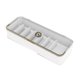 thumbnail image 1 of Desktop Storage Box Multifunctional Frame Sorting Box Clamshell Design Storage Data Cable Storage Box White, 1 of 5