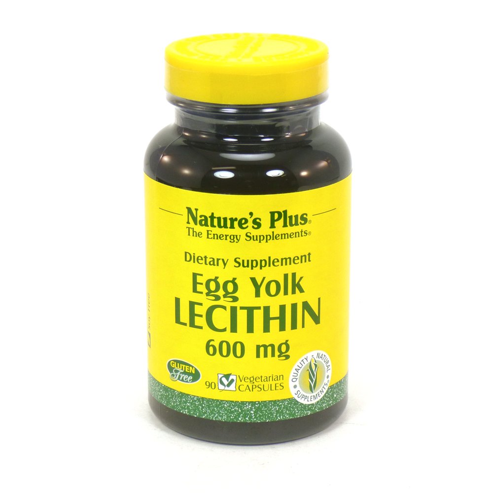 Nature's Plus Egg Yolk Lecithin 600 mg 90 VCapsules