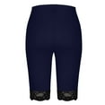 thumbnail image 4 of Miluxas Plus Size Slip Shorts for Women Soft Short Leggings Lace Shorts Under Dresses Mid Thigh Leggings Pants Dark Blue XXXXXL(XXXXXL), 4 of 4
