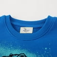 thumbnail image 4 of Toddler Boys Cotton Crewneck Sweatshirt Cartoon Car Embroidered Tops for 2-7, 4 of 5