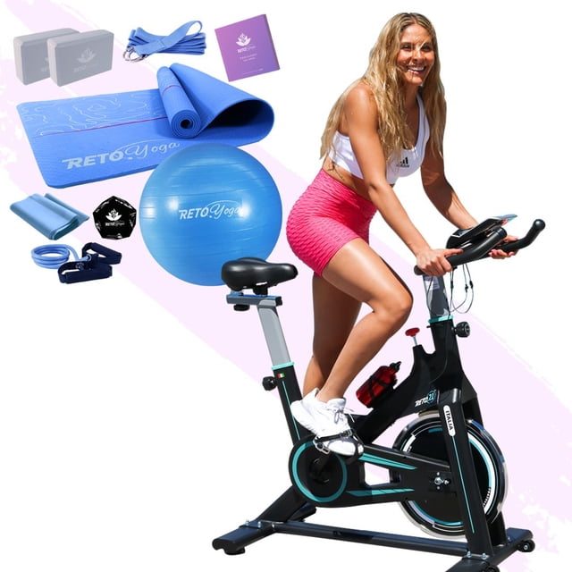 Bicicleta Spinning Fija Estática más 6 Meses de CLASES EN LINEA