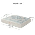 thumbnail image 5 of TOWN & COUNTRY EVERYDAY CuddleTown Medallion Everwash® Pillow Pet Bed, Water Repellent Floor Pillow, Machine Washable Cover, Soft & Calming, Blue/Greige, Medium 36"x28"x4", 5 of 7