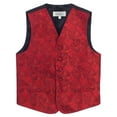 thumbnail image 2 of Gioberti Kids and Boys 4pc Paisley Vest Set - Vest, Bowtie, Tie, Pocket Square, 2 of 5