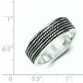 thumbnail image 2 of Sterling Silver Rope Design Ring, 2 of 2
