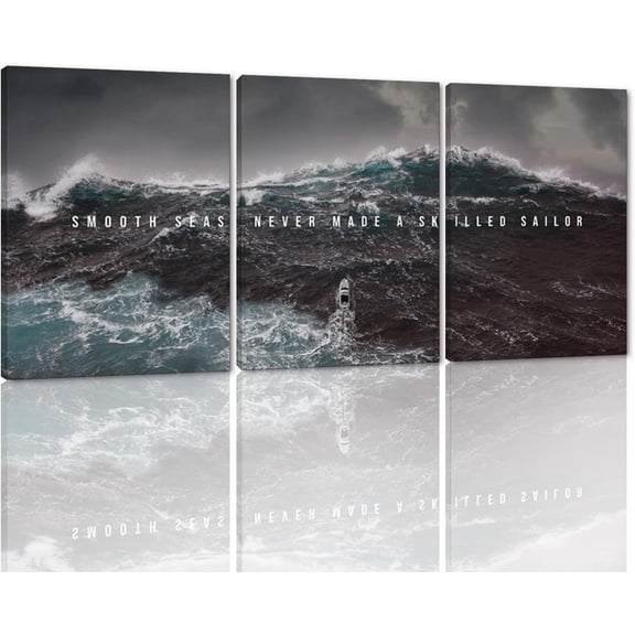 Motivational Canvas Wall Art Set Creative Airport Board Posters and Prints Modern Wall Decor for Home Office Workplace Decorations spirational（Only canvas）