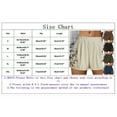 thumbnail image 4 of Womens Jean Shorts,Women's Embroidery Corduroy Shorts Waist Elastic Waist Straight Leg Casual Shorts,Running Shorts for Women(Size:2XL), 4 of 5