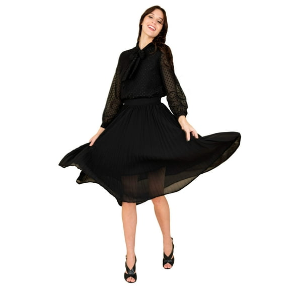 Womens Crushed Chiffon Skirt