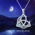 Midir&Etain Celtic Moon Necklace 925 Sterling Silver/Moonstone