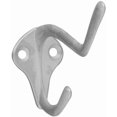 thumbnail image 2 of National Hardware SPB1435 Series N830-162 Coat and Hat Hook 2-Hook Zinc Satin Nickel, 2 of 3