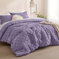 thumbnail image 2 of Juego de edredón Bedsure Queen de color morado grisáceo con 2 fundas de almohada, 2 of 7