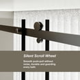 thumbnail image 3 of Spaco 60.in W x 72.in Single Bathroom Door, 0.5cm Tempered Glass, Adjustable Width 58.5-60IN, Matte Black Aluminum Alloy Guide Rail, Shower Door for Bathroom, Matt Black, 3 of 7