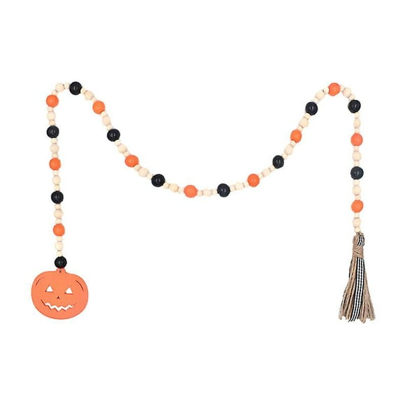 1pcs perles en bois décor d'Halloween pour les décorations d'Halloween
