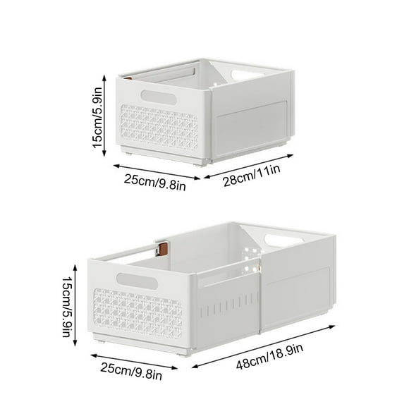 Retractable Clothing Storage Box, Drawer Type Wardrobe Organizer for Pants Shirts, Mesh Foldable Classification Sorting Bin, Stackable Closet Organizer Dividers Box