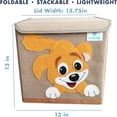 thumbnail image 5 of Folding Animal Toy Box with Lid - Cute Puppy Toy Chest and Versatile Storage Organizer for Nursery and Home, 5 of 5