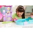 thumbnail image 4 of Barbie Dream Pool Playset with Slide & Bubbling Hot Tub, 20+ Accessories Including Pet, Floaties & More, 4 of 8