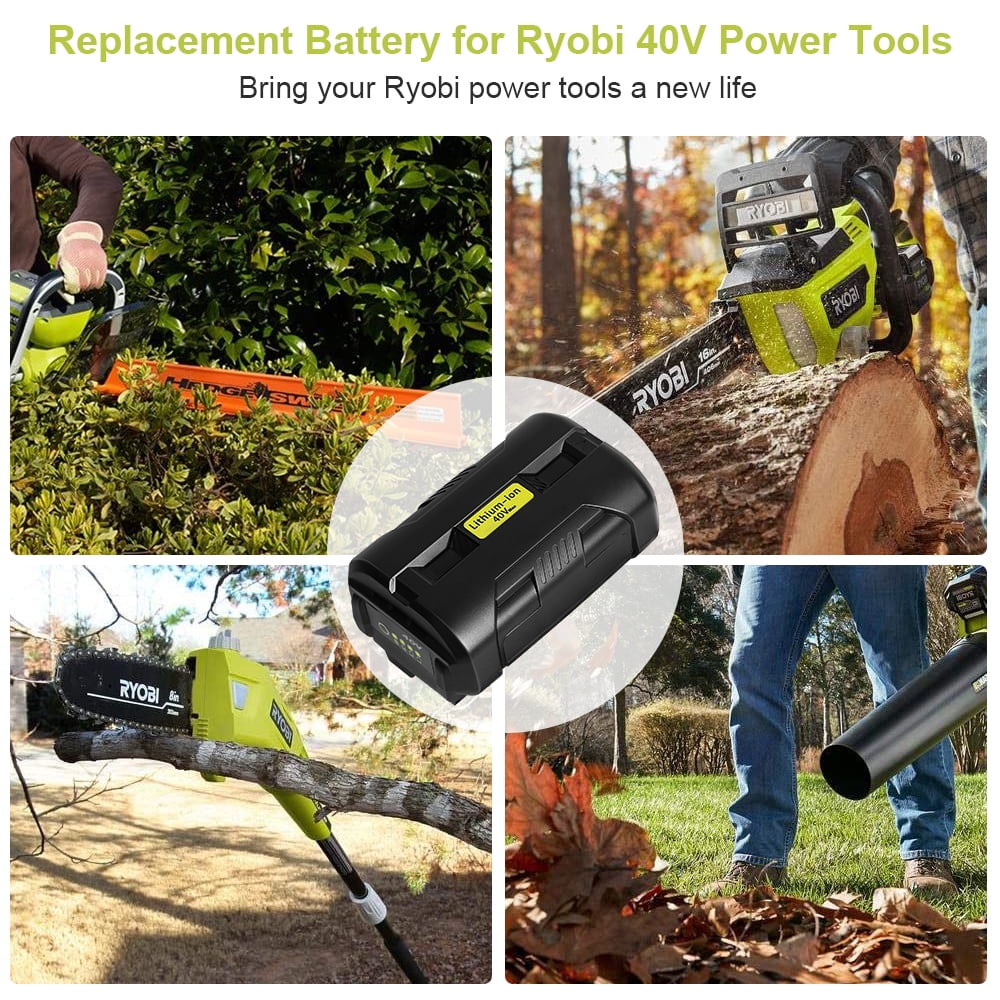 For 40 Volt Ryobi OP4050 6.0Ah Lithium Battery