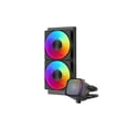 thumbnail image 2 of SAMA L50 240mm Liquid CPU Cooler AIO Cooler with ARGB Infinity Mirror Effect 2x120mm ARGB Light Sync with Motherboard PWM 28mm Fans Low-Noise for AMD:AM4 AM5/Intel LGA 1700/1150/1151/1200/1851, 2 of 6