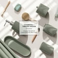 thumbnail image 6 of Hearth & Harbor 19 Piece Bathroom Sets with Shower Curtains and Bathroom Accessories, Sage Green, 6 of 8